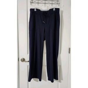 Democracy Women's Pull-on  Blue Pants High-Rise Wide leg Pockets Size 1X